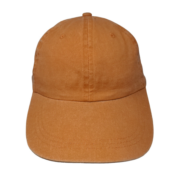 Topper Men's Slideback Hat Orange Adjustable Blank 100% Cotton - Picture 1 of 8